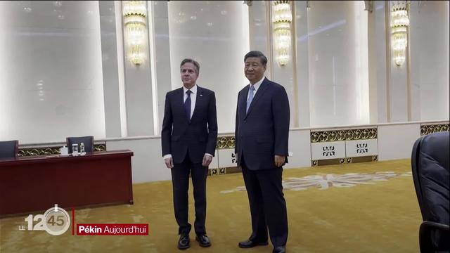 Rencontre à Pékin entre le chef de la diplomatie américaine Antony Blinken et le président chinois Xi Jinping