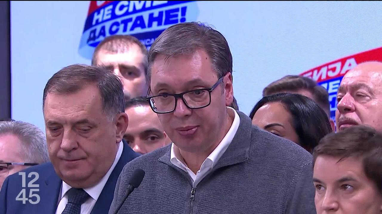 Le président serbe, Aleksandar Vučić, revendique la victoire de son parti nationaliste aux élections législatives anticipées