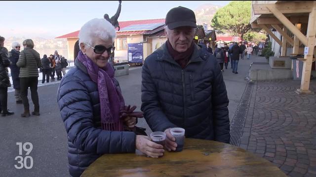 Le vin chaud, incontournable des fêtes de fin d'année. Reportage au marché de Noël de Montreux.