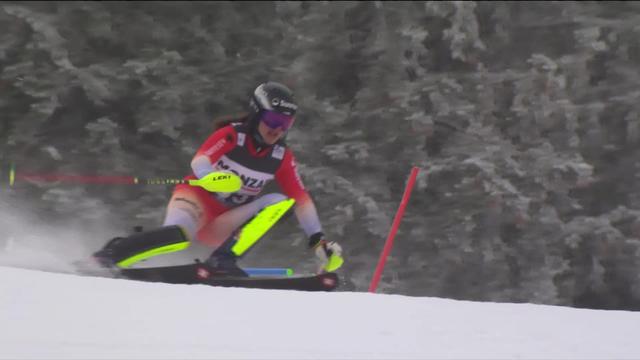 Spindleruv Mlyn (CZE), slalom dames, 2e manche: Nicole Good (SUI) marque de bons points Coupe du monde