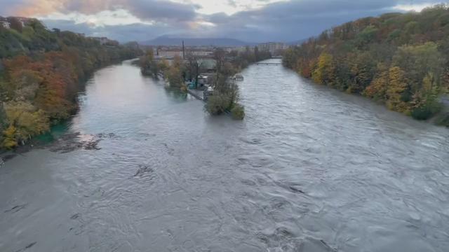 Crue historique de l'Arve à Genève