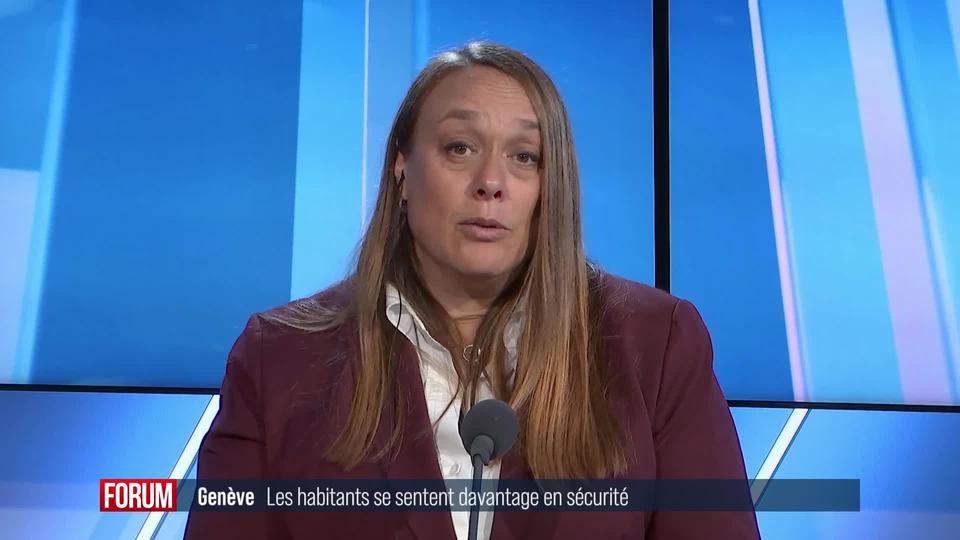 Les Genevois se sentent davantage en sécurité, selon une étude: interview de Carole-Anne Kast