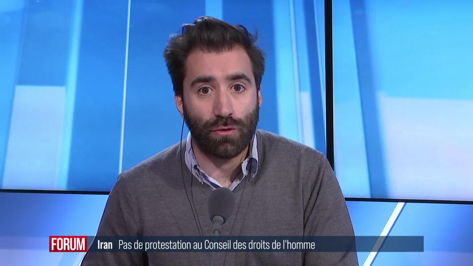 Peu de protestations face à l’Iran au Conseil des droits de l'Homme