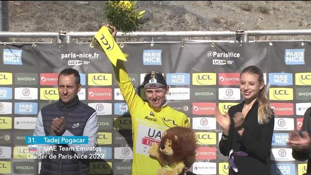 Cyclisme, Paris-Nice (FRA): Tadej Pogačar (SLO) gagne encore et conforte son maillot jaune