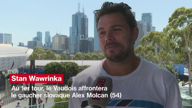 Open d'Australie: "Je me sens prêt tennistiquement et physiquement" (Stan Wawrinka)
