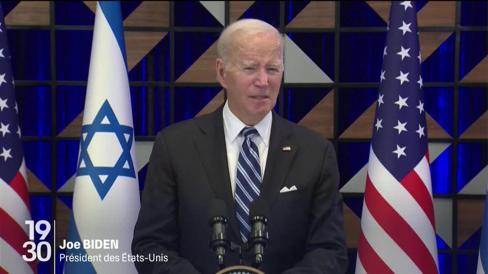 Joe Biden est en Israël pour soutenir l'état hébreu, mais sa rencontre avec les chefs d'Etat de la région a été annulée.