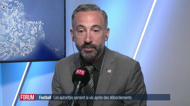 Tour de vis sécuritaire après de débordements de le football: interview de Frédéric Favre