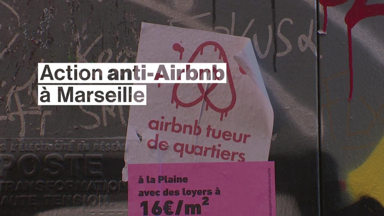 Action "anti-Airbnb" à Marseille