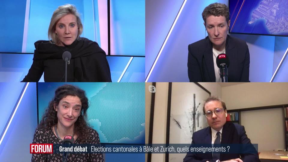 Grand débat – Quels enseignements tirer des élections cantonales à Bâle et Zurich?