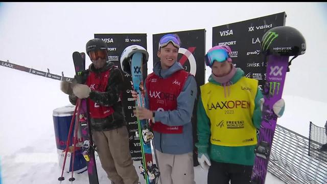 Laax (SUI), finale messieurs, ski slopestyle: victoire d'Andri Ragettli (SUI)