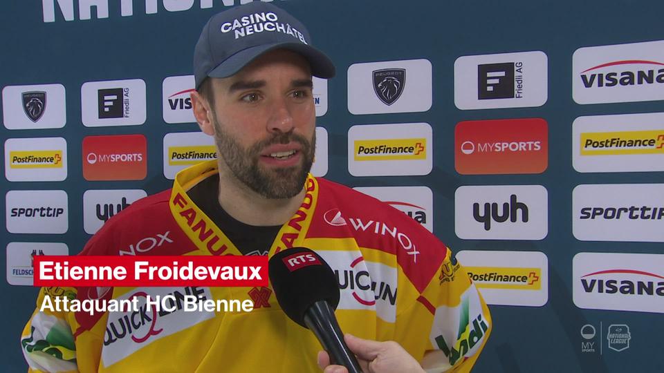 National League: "On a marqué dans les bons moments" (Etienne Froidevaux - Bienne)