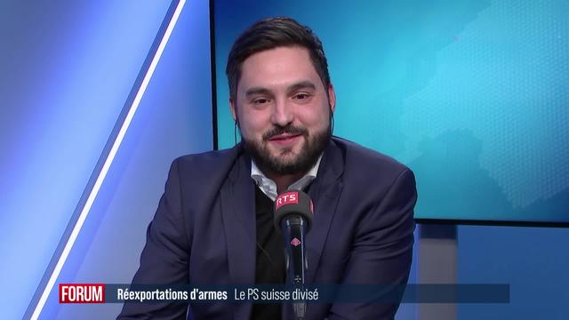 Le Parti socialiste divisé sur la réexportation d’armes suisses vers l’Ukraine: interview de Cédric Wermuth