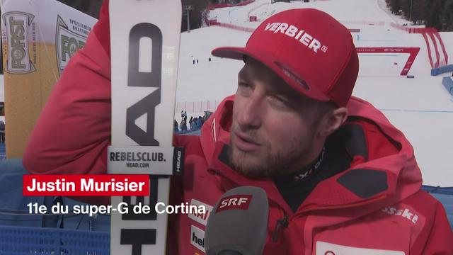 Ski alpin: "Je commence à faire des résultats dans les courses de vitesse" (Justin Murisier)