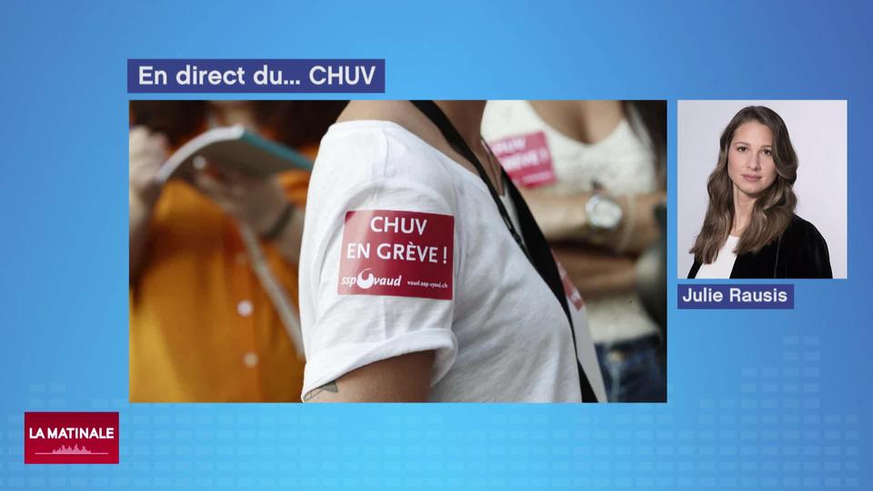 En direct du CHUV pour la deuxième journée de grève de la fonction publique vaudoise (vidéo)