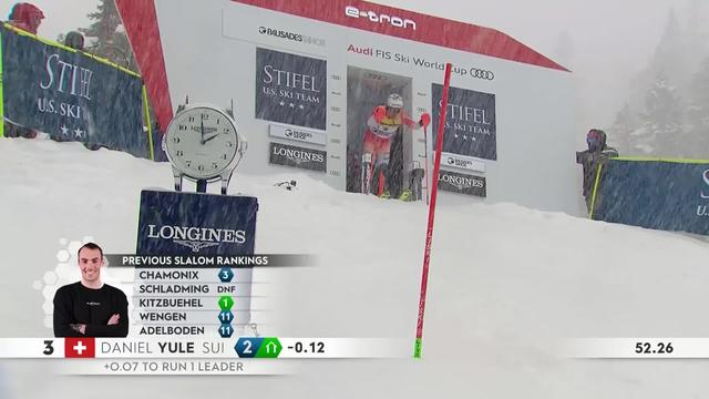 Palissade Tahoe (USA), slalom messieurs, 2e manche: Daniel Yule (SUI)