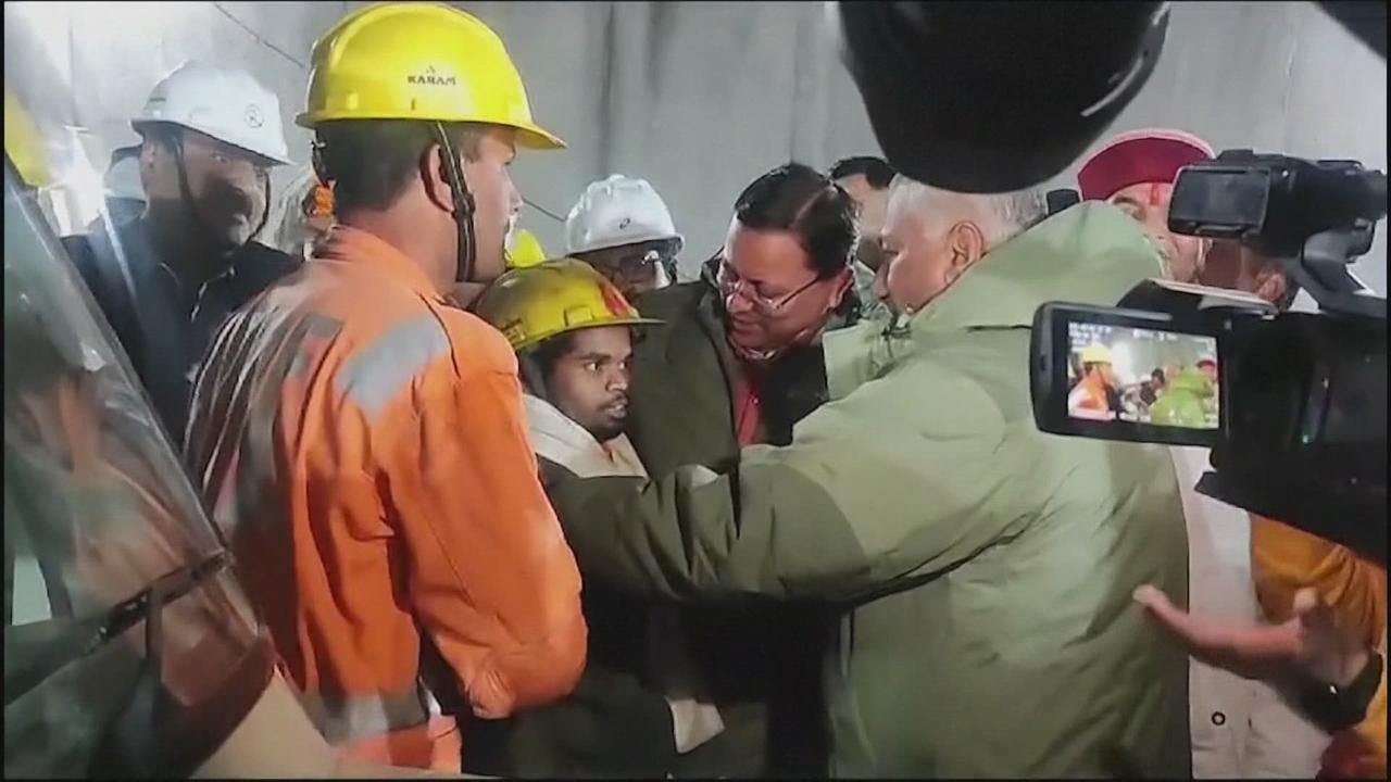 Les 41 ouvriers sont sortis du tunnel effondré en Inde