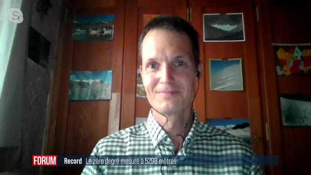 L'isotherme du zéro degré mesurée à 5298 mètres, un record: interview de Matthias Huss