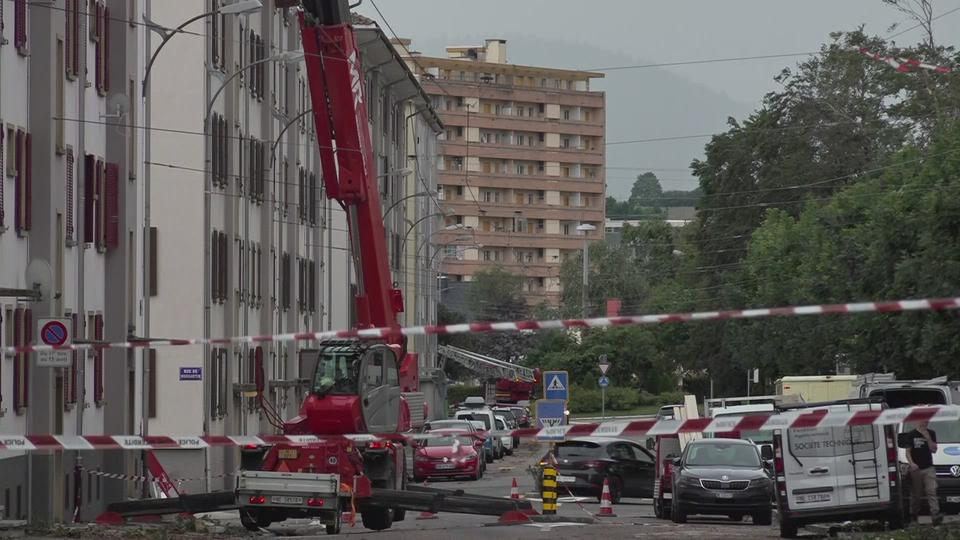 La Chaux-de-Fonds au lendemain de la violente tempête