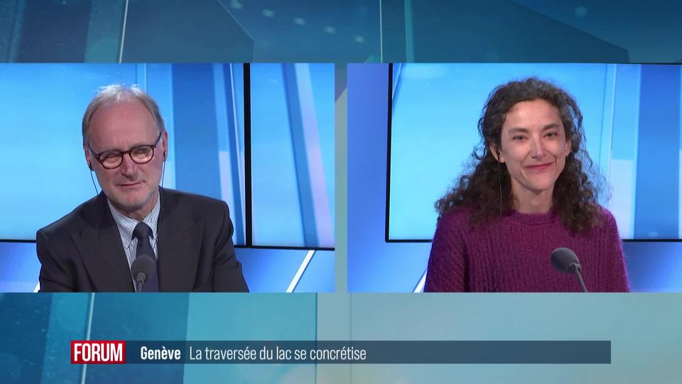 Traversée du lac à Genève: débat entre Isabelle Pasquier-Eichenberger et Yves Nidegger