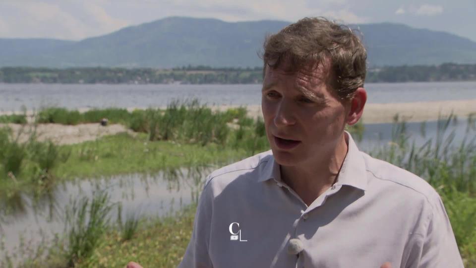 Franck Pidoux, directeur du Service du lac, de la renaturation des cours d’eau et de la pêche à Genève, évoque le retour de la biodiversité