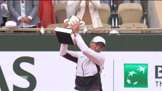 Tennis, Roland-Garros, Finale dames: I. Swiatek (POL) remporte son 3e titre parisien