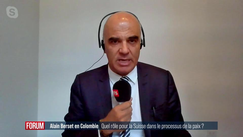 Après la visite d’Alain Berset en Colombie, quel rôle de la Suisse en faveur de la paix? (vidéo)