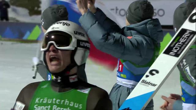 Planica (SLO), grand tremplin messieurs par équipe: la Slovénie s'impose devant la Norvège 2e et l'Autriche 3e