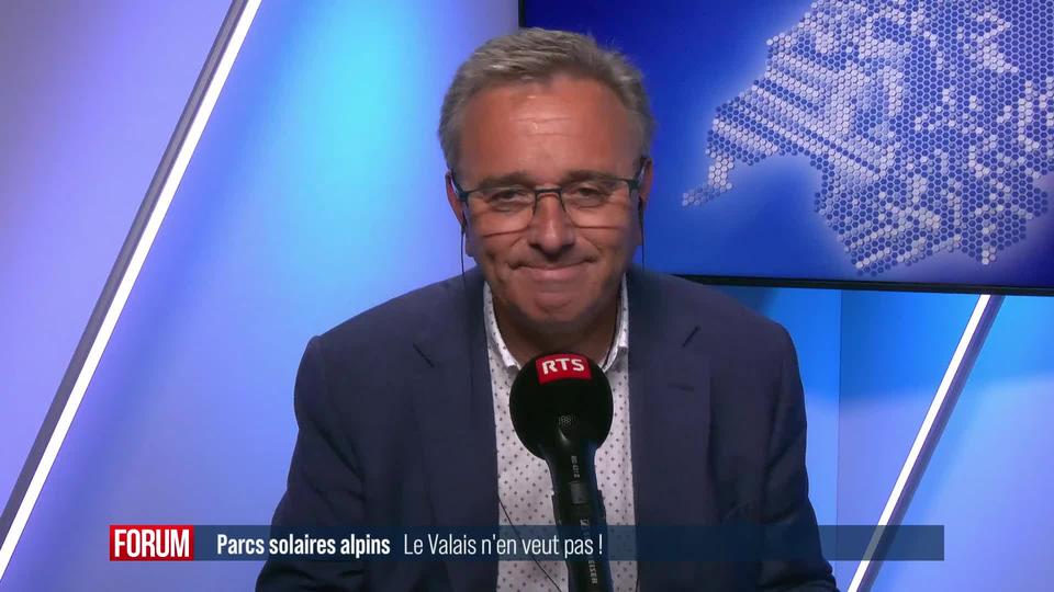 Rejet du décret sur les grands parcs solaires alpins en Valais: interview de Roberto Schmidt