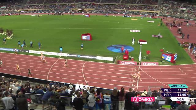 Lausanne (SUI), 400m haies dames: Femke Bol (NED) survole cette course et finit en 52.76