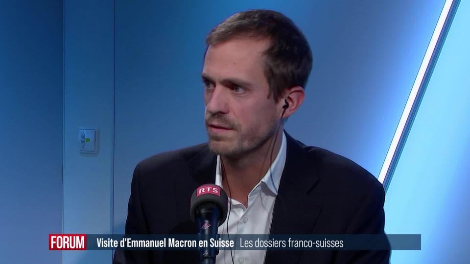 La conférence de presse d’Emmanuel Macron en Suisse