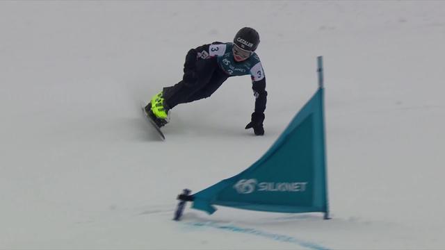 Bakuriani (GEO), slalom géant parallèle dames: meilleure suissesse du jour, Julie Zogg (SUI) chute en quarts
