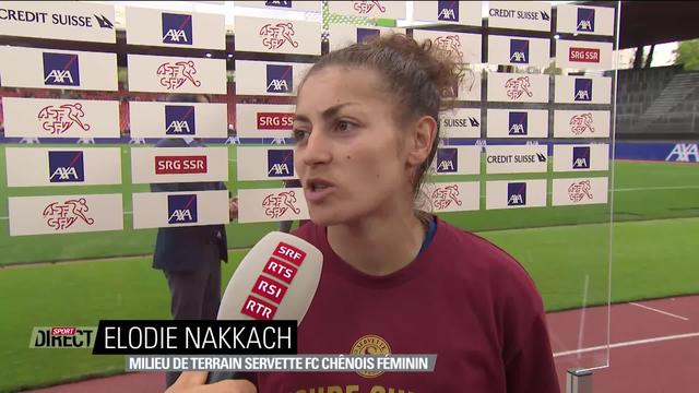 Finale, Servette Chênois – St-Gall (1-0): Elodie Nakkach à l’interview