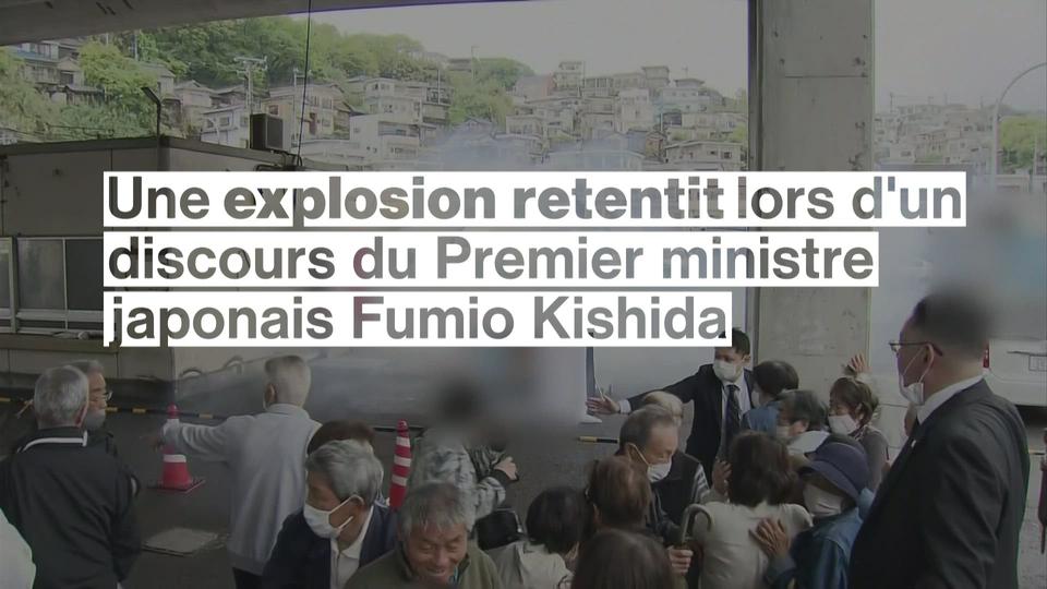 Une explosion retentit lors d'un discours du Premier ministre japonais Fumio Kishida