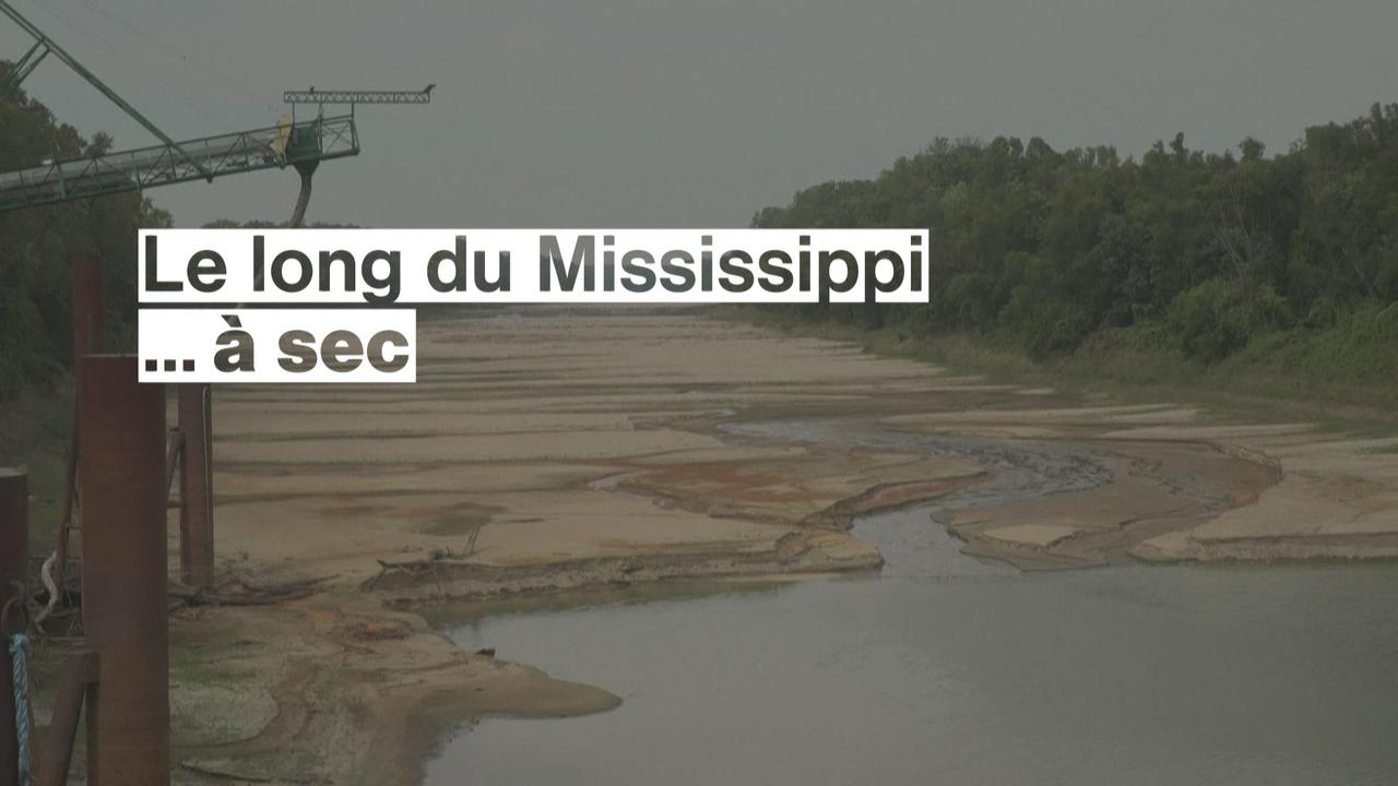 Le Mississippi, veine de l'Amérique, manque désespérément d'eau