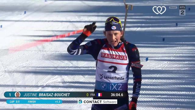 Lenzerheide (SUI) mass start 12.5 km dames : victoire de Justine Braisaz-Bouchet (FRA)