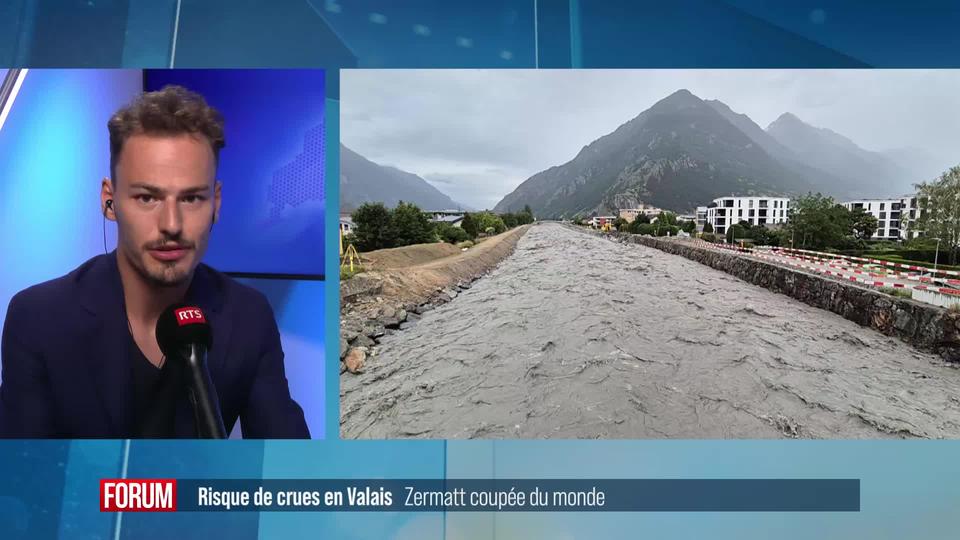Les fortes pluies provoquent dégâts matériels, inondations et évacuations en Valais