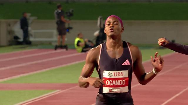 Bellinzone (SUI), finale 200m messieurs: victoire d'Alexander Ogando (DOM) en 20"19, Reais (SUI) 3e en 20"55, Mumenthaler (SUI) 4e en 20"57 et Svensson (SUI) 5e en 20"76