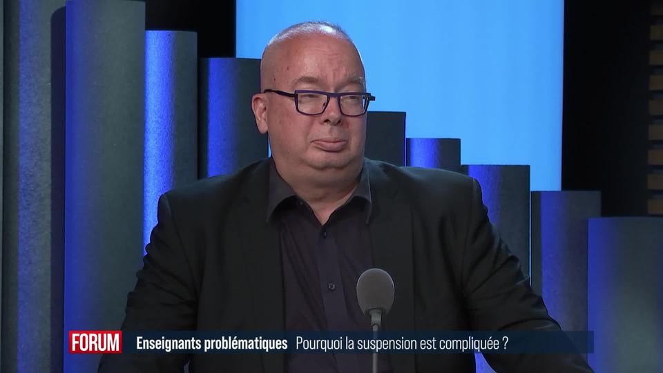 Pourquoi suspendre des enseignants est compliqué même en cas de graves manquements: interview de Philippe Ehrenström (vidéo)