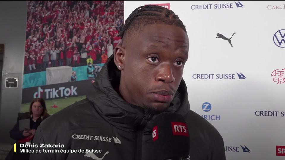 Copenhague (DEN), Danemark - Suisse (0-0): Denis Zakaria (SUI) à l'interview