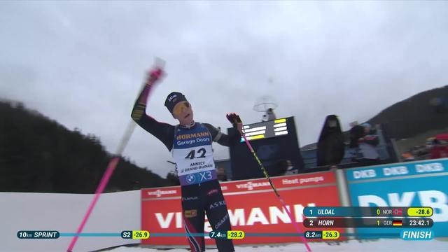 Grand Bornand (FRA), 10km messieurs: Martin Uldal (NOR) s'impose devant Boe (NOR) et Samuelsson (SUE)