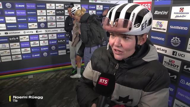 Cyclisme, Mondiaux de Zurich 2024: la Zurichoise Noemi Rüegg (11e) au micro de la RTS