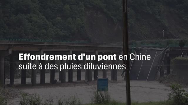 Effondrement d¿un pont en Chine