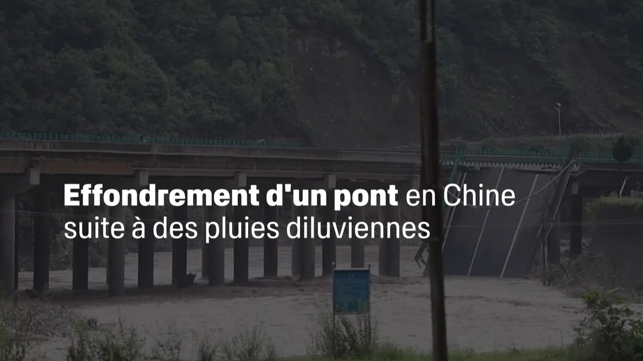 Effondrement d¿un pont en Chine