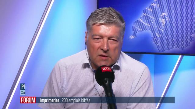 Les imprimeries de Bussigny (VD) et de Zurich seront fermées et 200 postes supprimés: interview de Philippe Amez-Droz