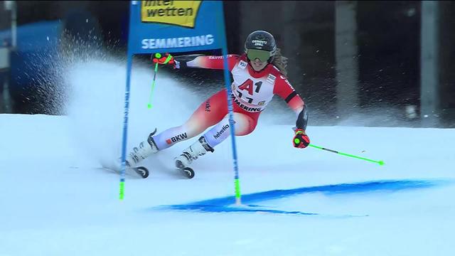 Semmering (AUT), géant dames, 2e manche: Camille Rast (SUI) moins saignante qu’en première manche