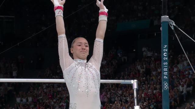 Barres asymétriques, finale dames: Kaylia Nemour (ALG) offre la première médaille d'or à l'Algérie dans ces Jeux