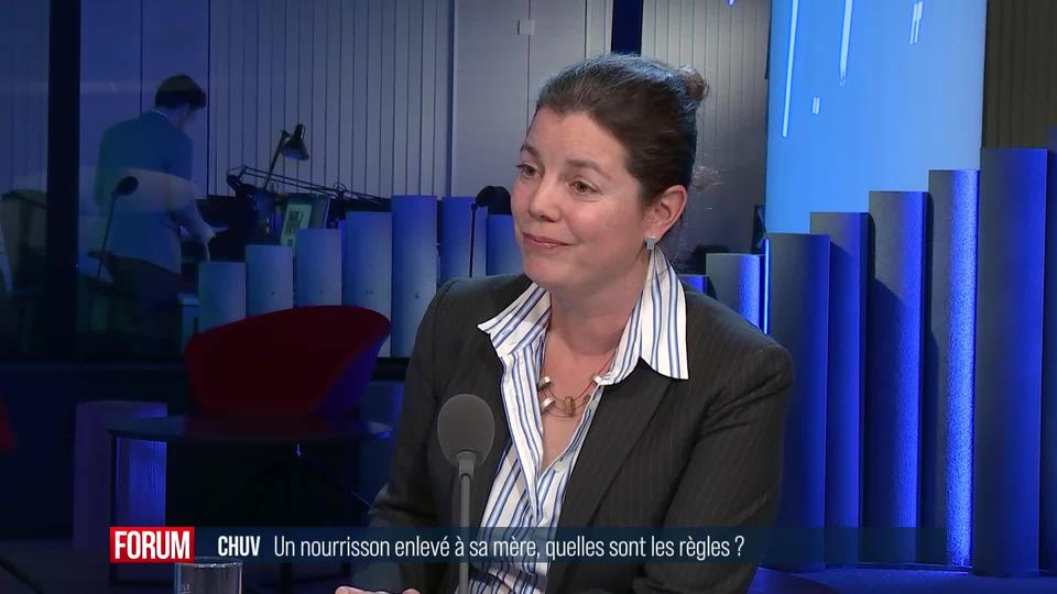 Garde d'un nourrisson retirée à sa mère au CHUV: interview de Manon Schick