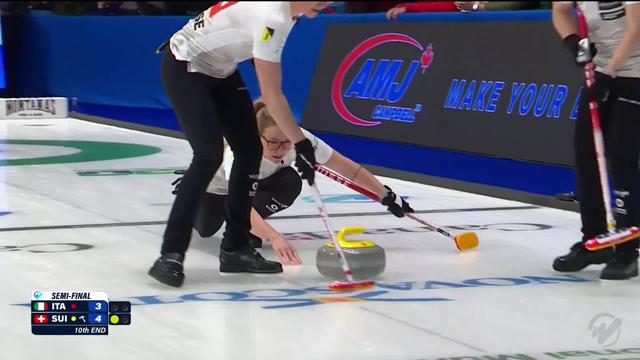 Curling, championnat du monde dames: Alina Pätz (SUI) a qualifié son équipe pour une finale contre le Canada
