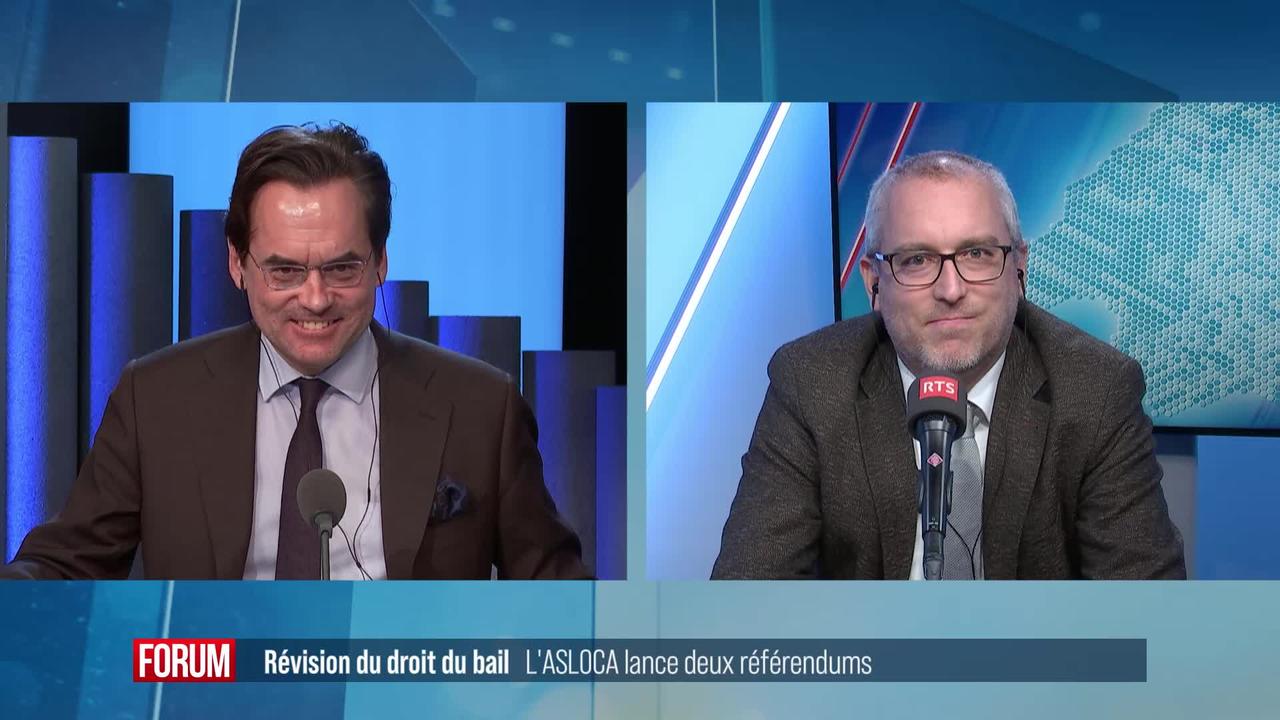 L'Asloca lance deux référendums pour réviser le droit du bail: débat entre Christian Dandrès et Olivier Feller