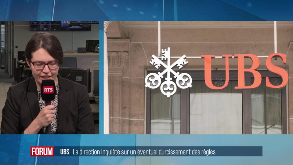 La direction d’UBS inquiète sur les nouvelles règles de fonds propres